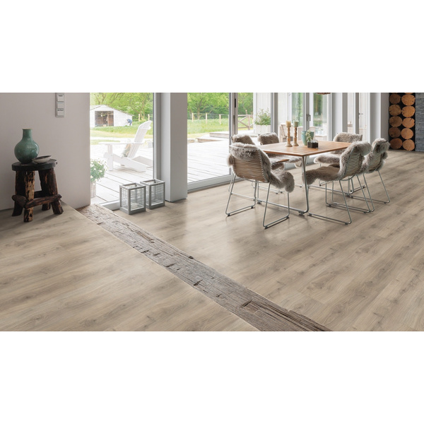 Laminatboden Eiche Emilia samtgrau Landhausdiele Silent CT - TRITTY 200 Aqua
