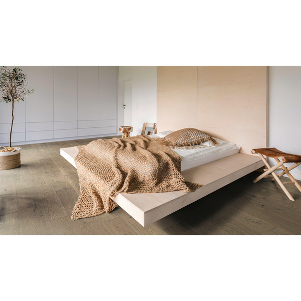Parkett Eiche Landhausdiele lichtweiß natur-geölt Sauvage naturaLin plus - Serie 4000