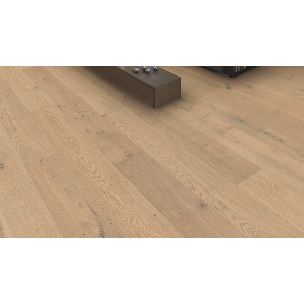 Parkett Eiche Landhausdiele lichtweiß natur-geölt Sauvage naturaLin plus - Serie 4000