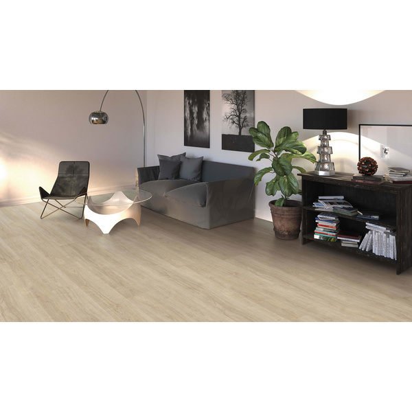 Laminatboden Eiche Eleganza cremeweiß Landhausdiele - TRITTY 200 Aqua