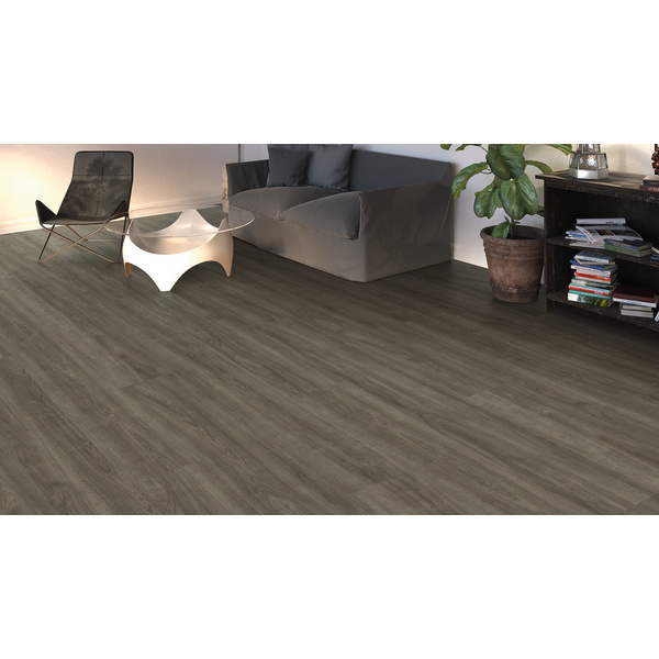 Laminatboden Eiche Eleganza antikgrau Landhausdiele Silent Pro - TRITTY 200 Aqua
