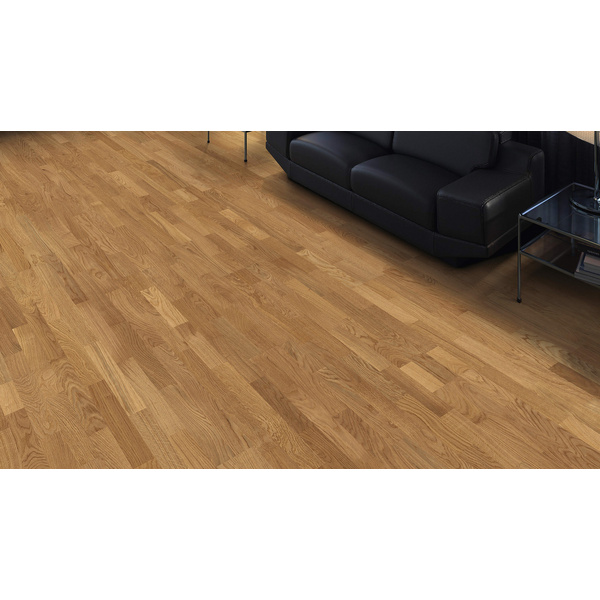 Parkett Eiche 3-Stab Schiffsboden lackiert Naturale str. permaDur - Serie 4000