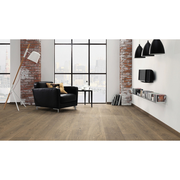 Parkett Eiche Landhausdiele tabakgrau natur-geölt Universal