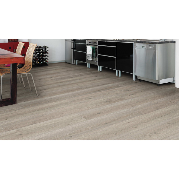 Laminatboden Eiche Flavia grau Landhausdiele Silent CT - TRITTY 200 Aqua