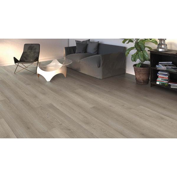 Laminatboden Eiche Flavia grau Landhausdiele - TRITTY 200 Aqua