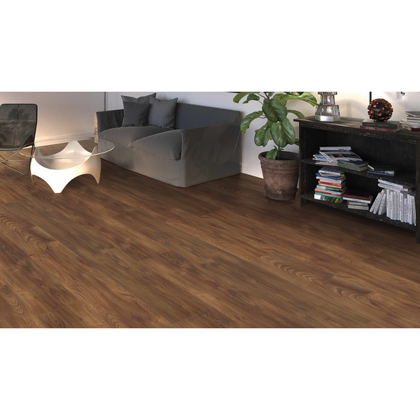 Laminatboden Nussbaum Vario Landhausdiele Silent CT - TRITTY 200 Aqua