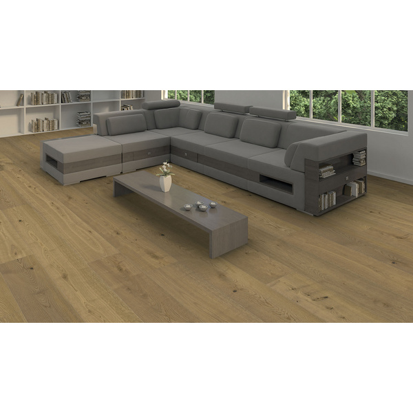 Parkett Raucheiche Landhausdiele invisible natur-geölt Universal naturaLin plus - Serie 4000