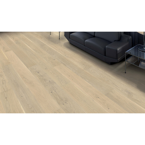 Parkett Eiche Landhausdiele lichtweiß lackiert Country - Serie 4000