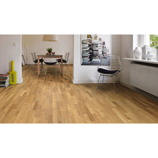 Parkett Eiche 3-Stab Schiffsboden lackiert Favorit - Serie 2500