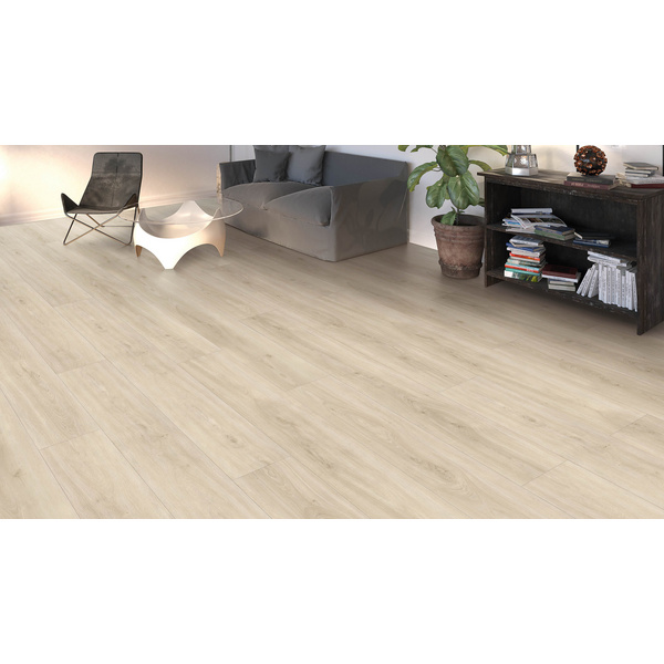 Disano Klick-Designboden Eiche Sheffield cremeweiß Landhausdiele - ClassicAqua