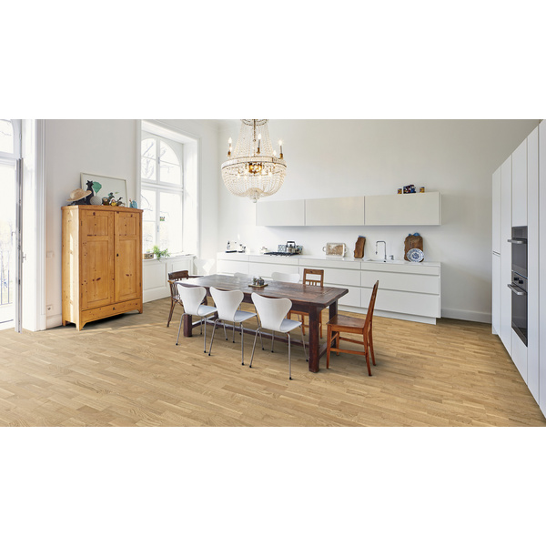 Parkett Eiche 3-Stab Schiffsboden lackiert Family Limited Edition - Serie 4000