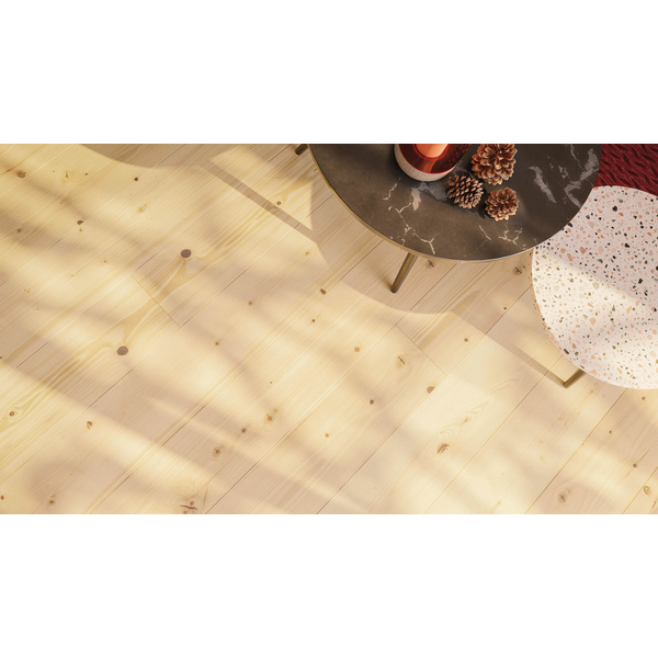 Parkett Tanne Landhausdiele lackiert Lebendig - Serie 4000