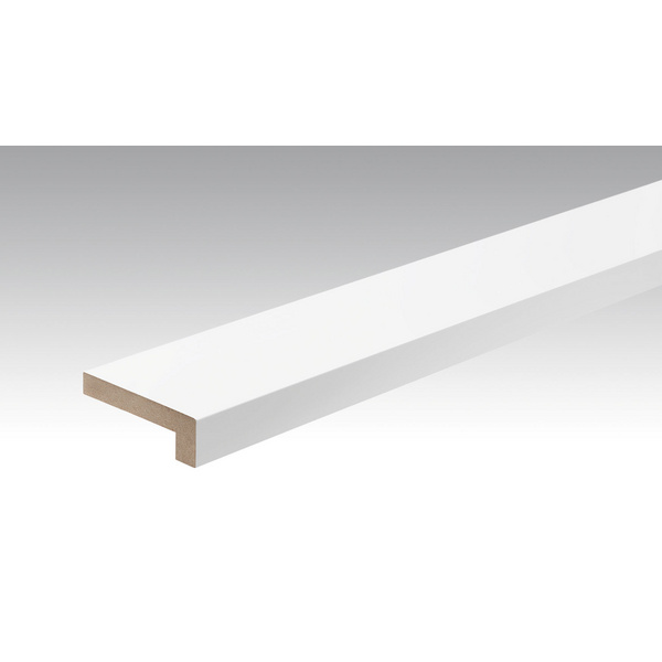 Folien-ummantelte Profile Winkelabdeckleiste XL 2380x22x70mm 2222 Weiß DF (streichfähig)