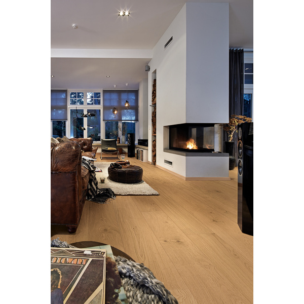 Lindura Furnierboden Eiche lebhaft pure Landhausdiele lackiert - HD 400