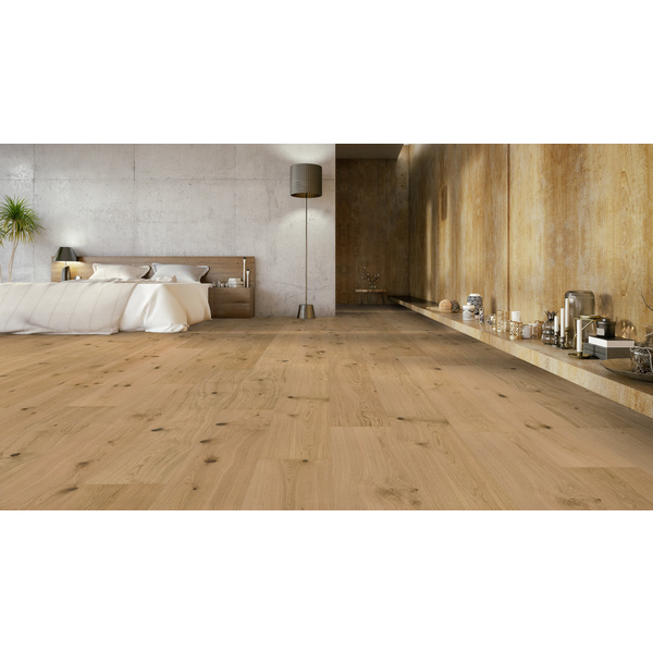 Hywood Hybridboden Eiche Wind Cave Landhausdiele lackiert lebhaft - Noblesse Collection