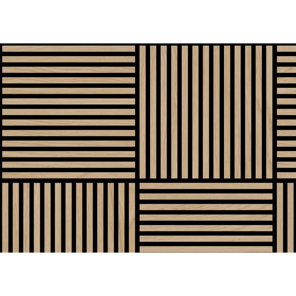 Akustikpaneele SilentDesign 1-Side Collection Eiche Wolga 553x553x21mm OF 3012