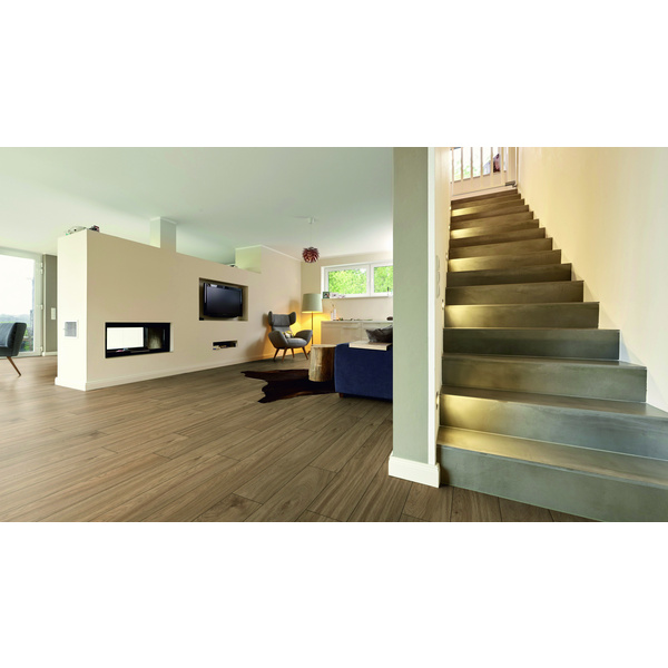 Musterstück Laminatboden Eiche indischbraun Landhausdiele - Classic Line
