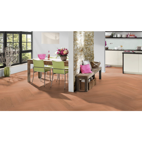 Hywood Hybridboden Eiche Tayrona Fischgrät lackiert lebhaft - Herringbone Collection