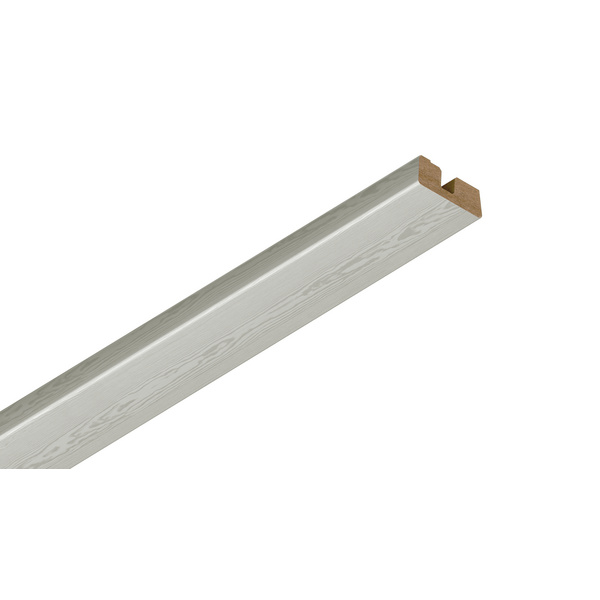 Deckenabschlussleiste DAL 34 Esche perlmuttweiß 2400x34x14mm