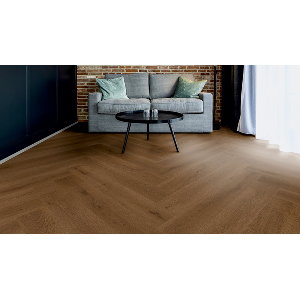 Parkett Eiche Langeoog Fischgrät lackiert ausgeglichen - Herringbone Collection