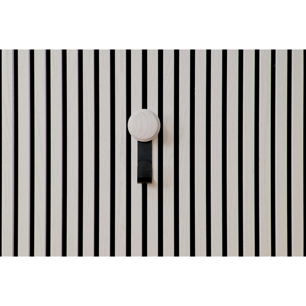SilentDesign LivingWall Function Haken kurz mit Holzknopf Eilin 190x100x55mm