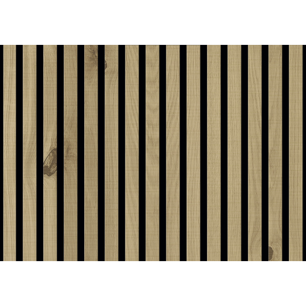 SilentDesign Akustikpaneele Eiche Salmo naturgeölt, sägerau 3000x520x21mm
