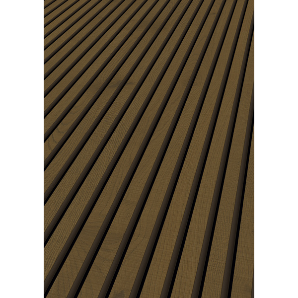 SilentDesign Akustikpaneele Eiche Main farbig naturgeölt, sägerau 3000x520x21mm