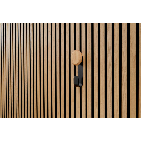 SilentDesign LivingWall Function Haken kurz mit Holzknopf Jesper Small