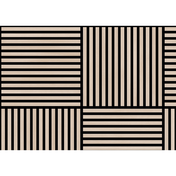 Akustikpaneele SilentDesign 1-Side Collection Eiche Themse Fineline 553x553x21mm OF 3010
