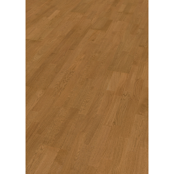 Parkett Eiche Rioja 3-Stab Schiffsboden Nougat lackiert ausgeglichen - TAILORED COLLECTION