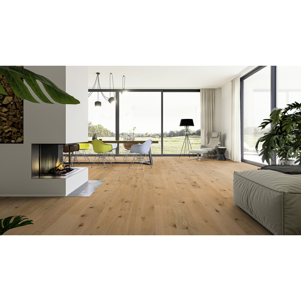 Hywood Hybridboden Eiche Wind Cave Landhausdiele lackiert lebhaft - CLASSIC COLLECTION