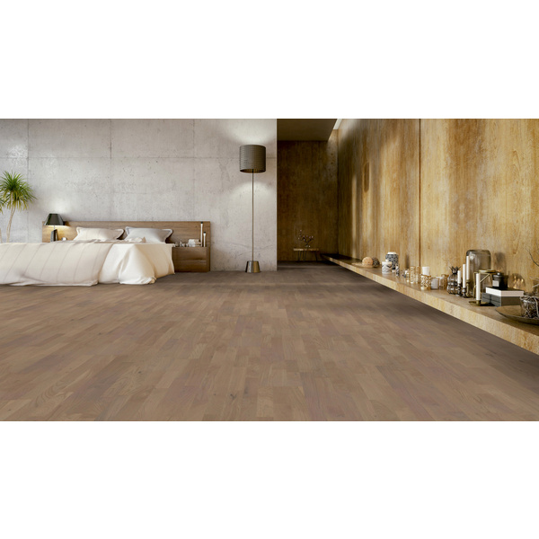 Parkett Eiche Silvaner 3-Stab Schiffsboden lackiert ausdrucksstark - TAILORED COLLECTION