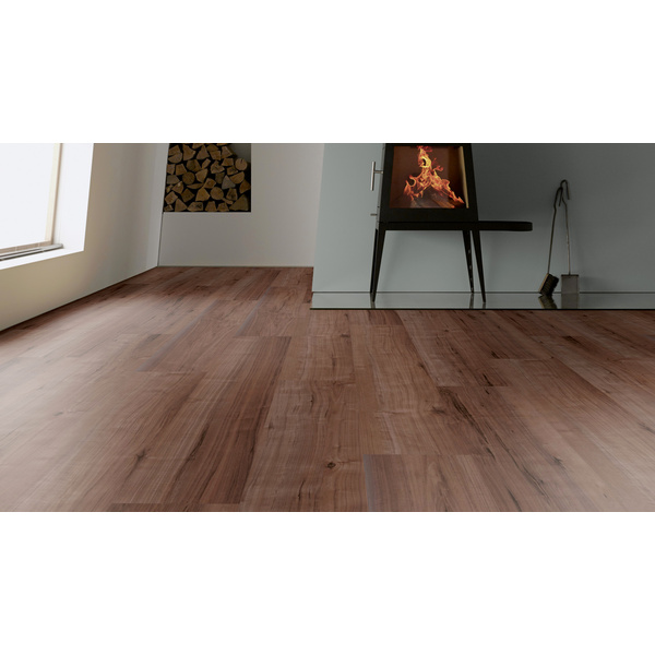 Sōya Design Klebe-Vinylboden massiv Nussbaum Abu Dhabi 2482 Landhausdiele - WOOD EDITION