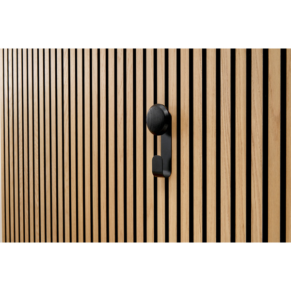 SilentDesign LivingWall Function Haken kurz mit Holzknopf Haakon Small