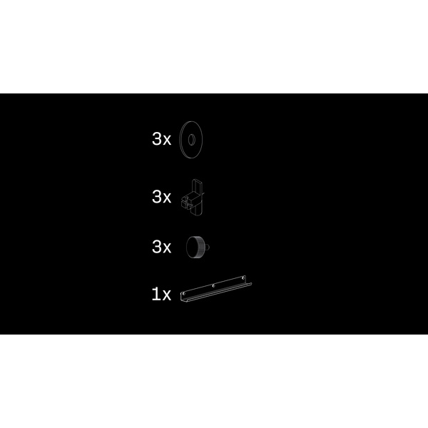 SilentDesign LivingWall Function Metallregal Lasse 820x95x85mm