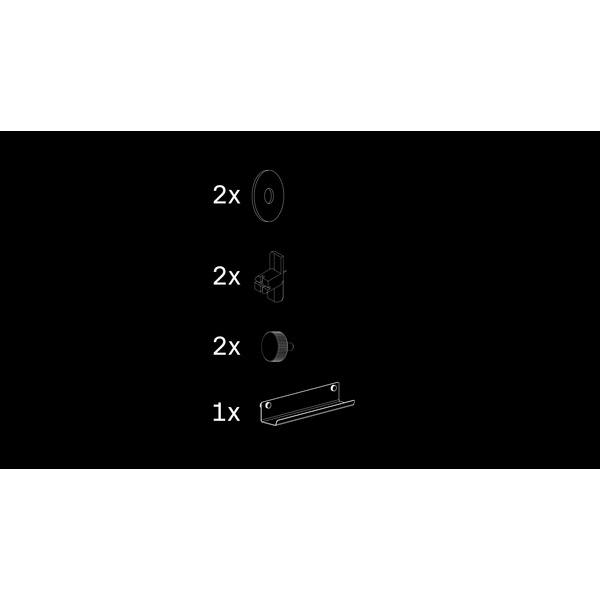 SilentDesign LivingWall Function Metallregal Lasse 410x95x85mm