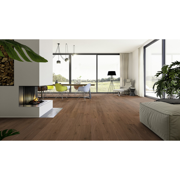 Hywood Hybridboden Walnuss Prescott Landhausdiele lackiert lebhaft - CLASSIC COLLECTION
