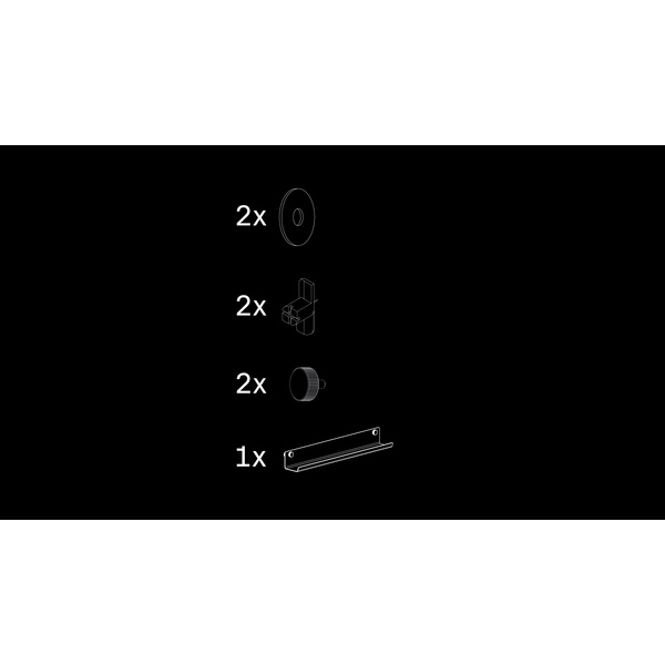 SilentDesign LivingWall Function Metallregal Lasse 570x95x85mm