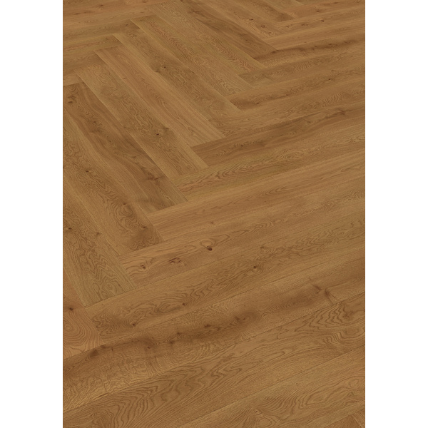Parkett Eiche Norderney Fischgrät Nougat lackiert ausgeglichen - Herringbone Collection