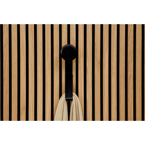 SilentDesign LivingWall Function Haken lang mit Holzknopf Haakon 270x100x55mm