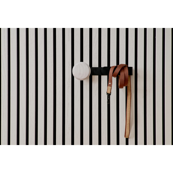 SilentDesign LivingWall Function Haken lang mit Holzknopf Eilin Large