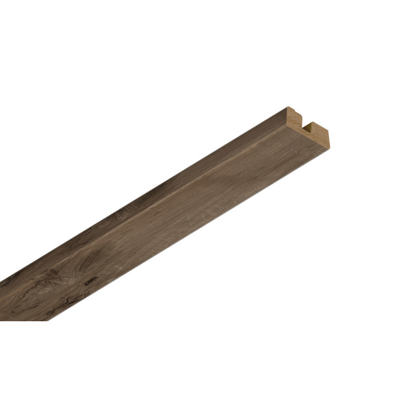 Deckenabschlussleiste DAL 34 Eiche dunkelbraun 2400x34x14mm