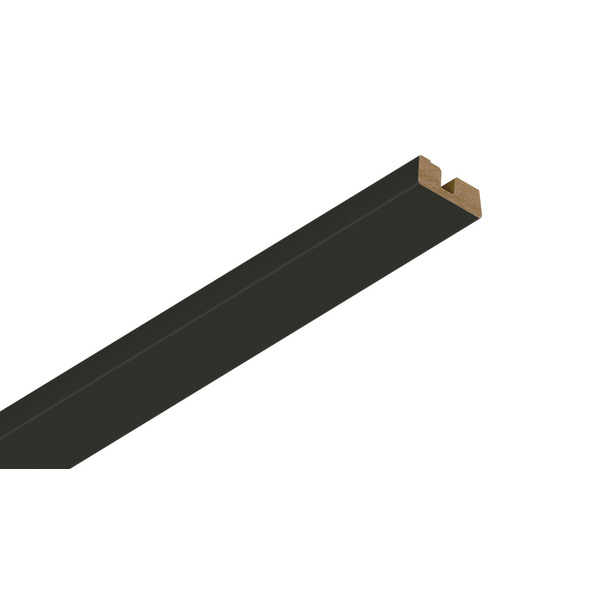 Deckenabschlussleiste DAL 34 Uni mattschwarz 2400x34x14mm