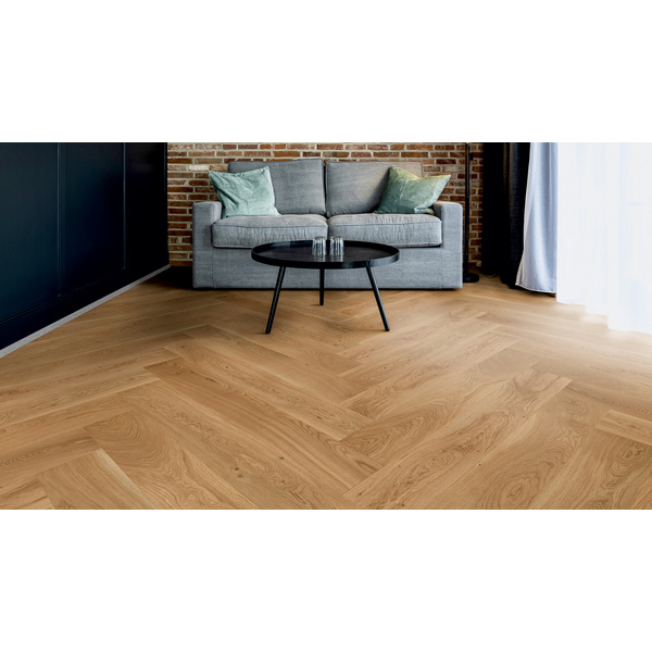 Parkett Eiche Juist Fischgrät natur-geölt ausgeglichen - Herringbone Collection