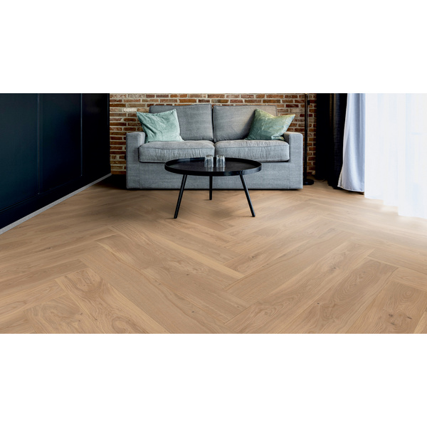 Parkett Eiche Vlieland Fischgrät natur-geölt ausgeglichen - Herringbone Collection