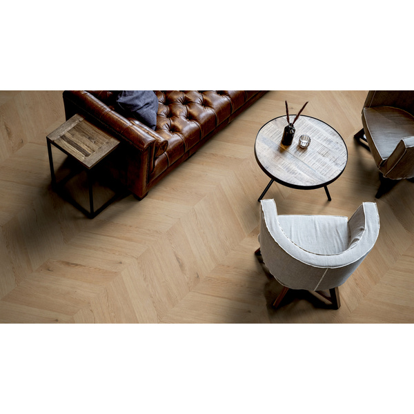 Sōya Design Klebe-Vinylboden massiv Eiche Dublin 2078 Fischgrät - CHEVRON EDITION