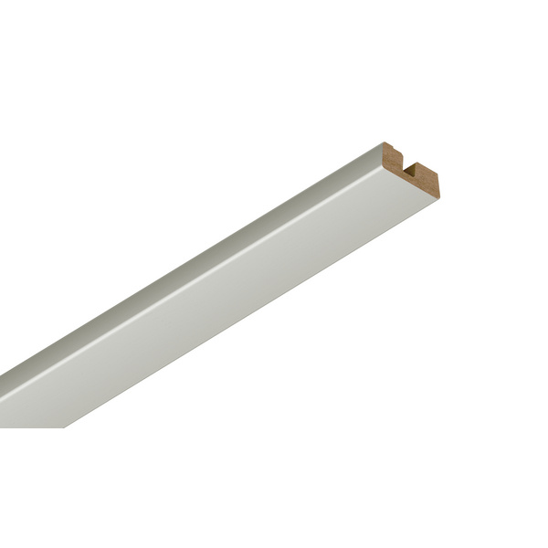 Deckenabschlussleiste DAL 34 Esche kristallweiß 2400x34x14mm