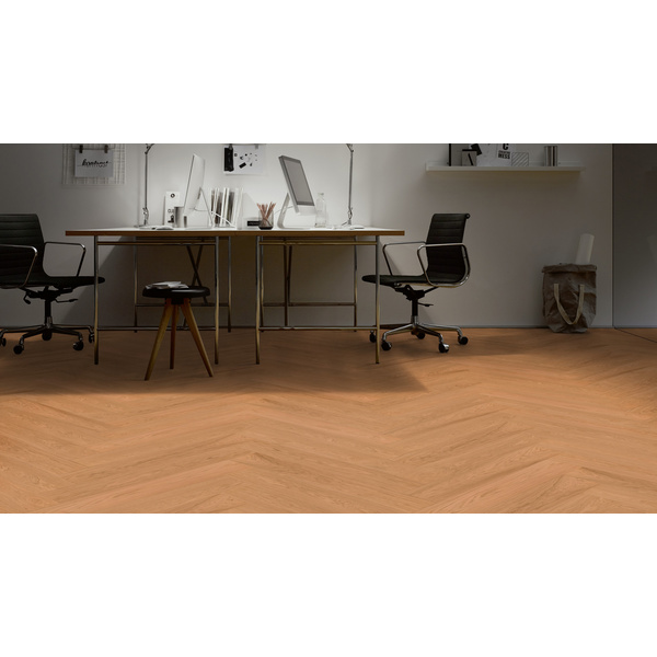 Hywood Hybridboden Eiche Gascogne Fischgrät lackiert lebhaft - Herringbone Collection