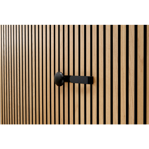 SilentDesign LivingWall Function Haken lang mit Holzknopf Haakon Large