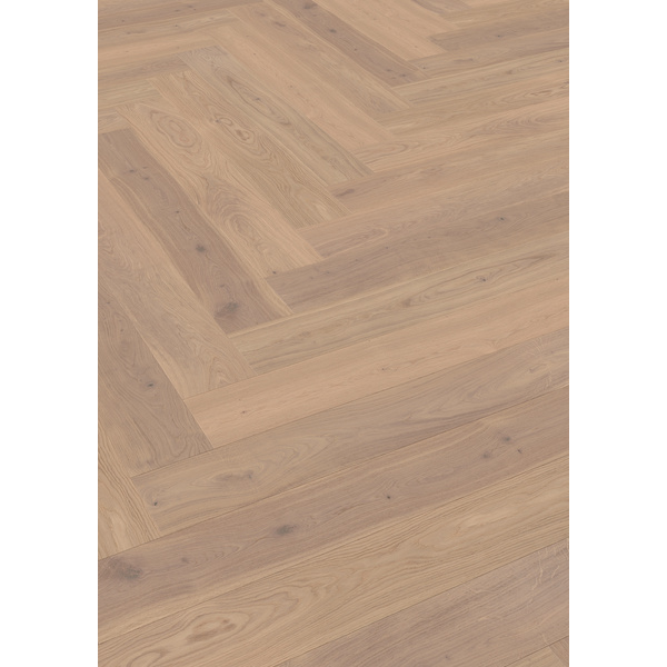 Parkett Eiche Rügen Fischgrät Sand natur-geölt ausgeglichen - Herringbone Collection